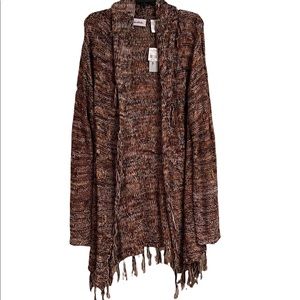 NWT long multi-colored cardigan sweater